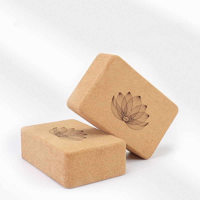 Eco-friendly Yoga Block Cork Sports Home Exercise Wooden