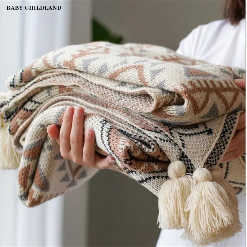 Quilt Travel Blanket Sofa Throw Thread Blanket